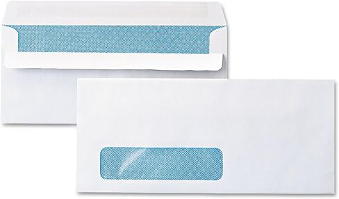 Universal 36102 Self-Seal Security Envelope, Window, #10, 4 1/8 x 9 1/2, White, 500/Box in Saudi Arabia