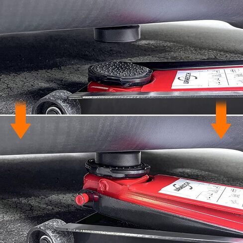 لوحة جاك لطراز تيسلا 3/Y/S/X، 4 قطع من المطاط جاك محول أداة هيكل جاك نقطة وسادة محول قوي، مجموعة أدوات إصلاح إطارات السيارة مع صندوق الأدوات in Kuwait