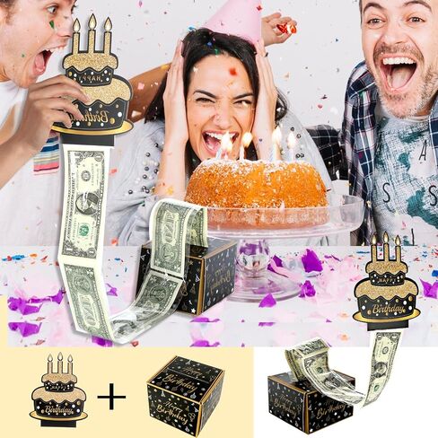 صندوق نقود عيد الميلاد للهدايا النقدية، صندوق هدايا سحب المال مع بطاقة عيد ميلاد سعيد و30 كيسًا شفافًا، صندوق سحب أموال عيد الميلاد للهدايا النقدية للآباء، عشاق الأطفال والأصدقاء in Kuwait