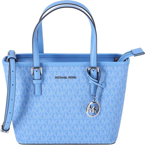 Michael Kors Jet Set XS Carryall Tote Crossbody South Pacific Blue MK Signature in Saudi Arabia
