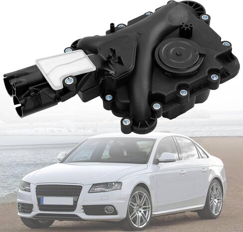 Engine Crankcase Vent Valve Oil Separator Compatible with 2005-2015 Audi A4 A5 A6 A7 A8 Q5 2.4L 2.8L 3.2L, Valve Engine Crankcase Vent Replaces# 06E-103-547 06E103547E 06E103547P 06E103547A in Saudi Arabia