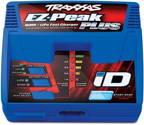 Traxxas 2970 EZ-Peak Plus 4-Amp NiMH/LiPo Fast Charger with ID Auto Battery Identification Vehicle in Saudi Arabia