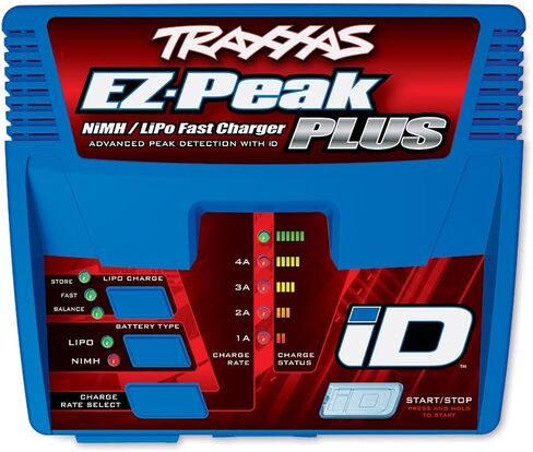 Traxxas 2970 EZ-Peak Plus 4-Amp NiMH/LiPo Fast Charger with ID Auto Battery Identification Vehicle in Saudi Arabia