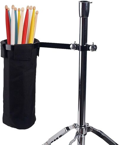 Drum Stick Holder Drumstick Bags for Drum Set Drum Stick Holder Screw Fixation Bag Container (Gray) in Saudi Arabia