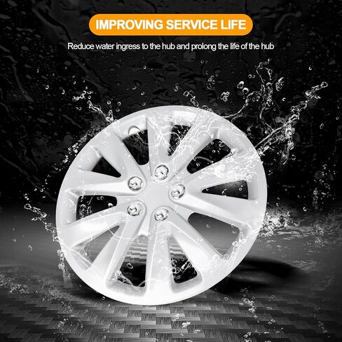 OCPTY عالية الجودة ABS مع حلقة الاحتفاظ 4 حزمة 15 بوصة عجلة السيارة حافة غطاء الجلد محور قبعات Hubcap غطاء العجلة استبدال الأسود والفضي لعجلات الصلب OEM in Saudi Arabia
