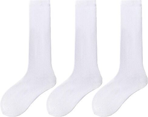 Girls Knee High Socks for Kids, Toddler Seamless Long Dress Socks 3-14 Years in Saudi Arabia