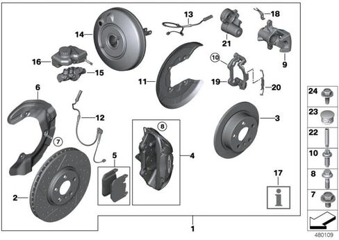 Handbrake Wheel Pump Motor for BMW 2,X2 Series F45 F46 F48 F39 F54 F60 218i 220i sDrive 20i 25i Replace # 34216860007 (Left) in Saudi Arabia