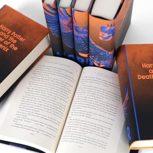 Juniper Books Harry Potter Hufflepuff House Mascot Book Sets | Books & Covers Included | Created for Scholastic's Hardcover 7-Volume Book Set (Yellow Badger) in Saudi Arabia