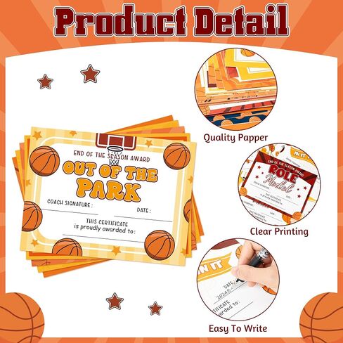 Soccer Achievement Award Certificates - 60Pcs End of Season Soccer Team Sport Game Ceremony Award Paper Achievement Certificate for Kids School Student Reward Teacher Class Motivation Supply in Kuwait