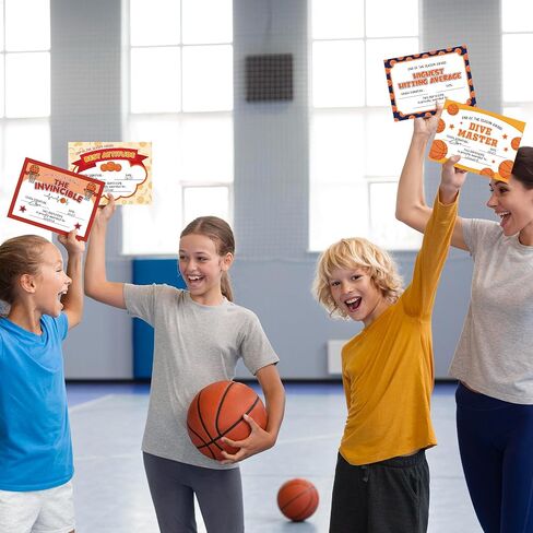 Soccer Achievement Award Certificates - 60Pcs End of Season Soccer Team Sport Game Ceremony Award Paper Achievement Certificate for Kids School Student Reward Teacher Class Motivation Supply in Kuwait