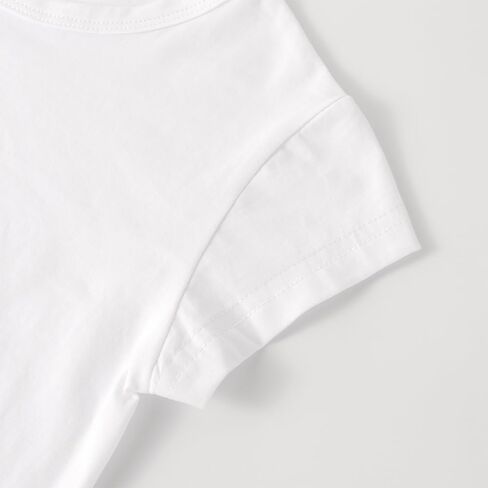 Noomelfish Girls Short Sleeve Crop Tops Kids Summer Dance Cropped T-Shirts (5-14 Years) in Kuwait