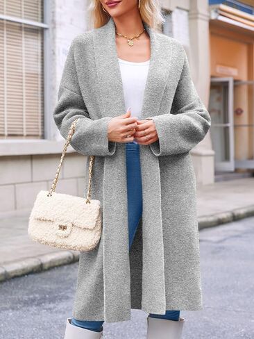 Saodimallsu Womens Long Cardigan Sweaters Chunky Open Front Oversized Slouchy Knit Fall Trendy Coatigan Jackets in Saudi Arabia
