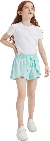 Flowy Athletic Skirt Shorts for Teen Girls Workout Running Cute Skort with Pockets Preppy Trendy Clothes Summer in Saudi Arabia