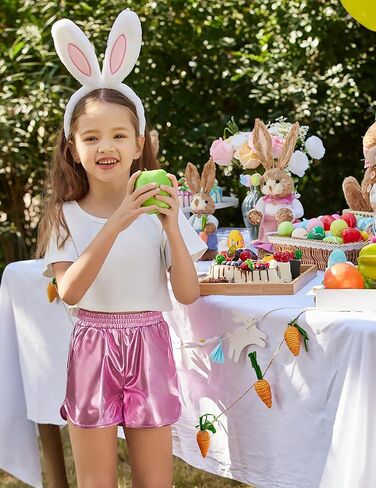 شورت Arshiner للفتيات ذو اللون المعدني صيفي لامع ولامع للرقص الساخن in Kuwait