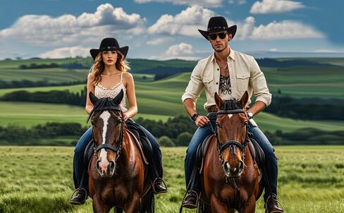 قبعة رعاة البقر راعية البقر للنساء والرجال، قبعة شمس غربية كلاسيكية بحافة واسعة مع 3 أربطة قبعة قابلة للاستبدال للحفلات التنكرية باللون الأسود in Kuwait