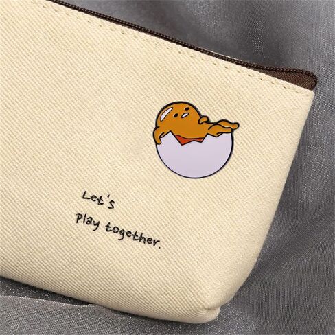 Cartoon Egg Brooch Funny Egg Yolk Enamel Pin Cute Egg Yolk Metal Badge Boys Girls Universal Personality Fashion Accessories Suitable for Hats Jackets Cotton Shirts Skirts Canvas Bags in Saudi Arabia