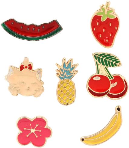Cute Cartoon Brooch Pins Enamel Brooches Lapel Pins Badge for Women Girls Clothes Bag Decorative in Saudi Arabia