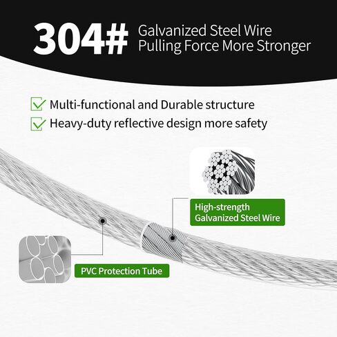 كابل ربط الكلب، بطول 15 قدم، مقود كلب مع خطاف دوار، مقود للكلاب في الفناء شديد التحمل، سلاسل للكلاب في الخارج، للتخييم، واللعب، والفناء الخلفي حتى 165 رطلاً in Kuwait