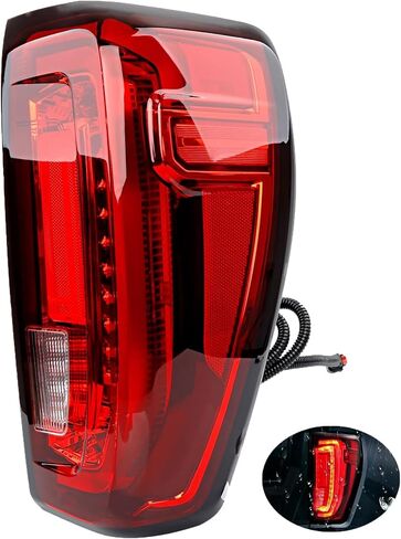 Full LED Taillights, Compatible with 2019-2023 GMC Sierra 1500 2500HD 3500HD, Replace 86820474 84968741 Led Driving Reverse Brake Turn Signal Lighting Rear Right Passenger Side Tail Lights Assembly in Saudi Arabia
