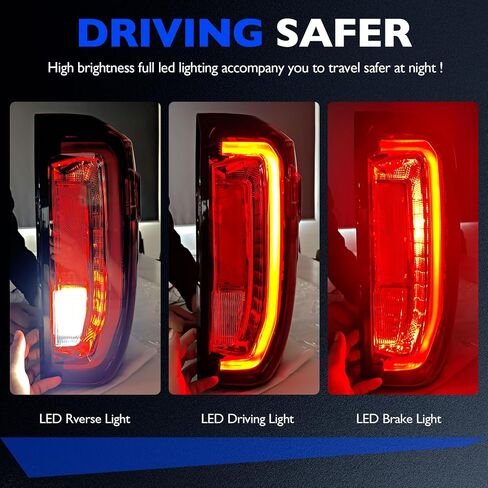 Full LED Taillights, Compatible with 2019-2023 GMC Sierra 1500 2500HD 3500HD, Replace 86820474 84968741 Led Driving Reverse Brake Turn Signal Lighting Rear Right Passenger Side Tail Lights Assembly in Saudi Arabia