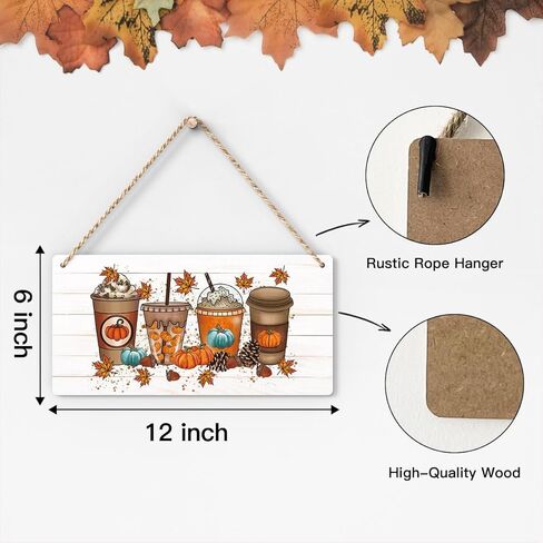ديكورات الخريف لعلامات ديكور الباب الأمامي للمكتب المنزلي، علامة الخريف، ديكور الخريف، علامة Happy Fall Y'all، ديكور معلق على الحائط للخريف 8 × 10 بوصة in Kuwait