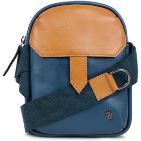Tortoise Bandolera Sling Crossbody Bag for Men & Women/ 100% Genuine Leather/Stylish, Durable, Travel Friendly Handbag with MultiIutility/Marine Blue