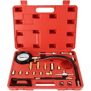 8MILELAKE 0-140PSI Fuel Injector Injection Pump Pressure Tester Gauge Kit