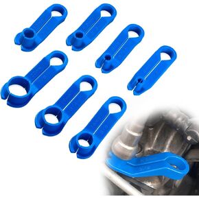 7 PCS Car Fuel Line Disconnect Tool Set, Quick Removal Kit for Transmission Oil Cooler Line, 1/2 1/4 3/4 3/8 5/8 5/16 7/8 Inch Fuel Line Disconnect Tool, Car Accessories