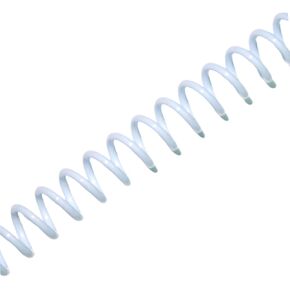 Spiral Plastic Coil- Box of 100 5/16" (8mm) Professional Grade Binding Coil -Versatile and Durable Plastic Binding - Binding Solution for Presentations Manuals Reports Booklets (White)
