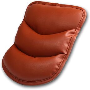 Car Center Console Cushion Pad, Universal Leather Waterproof Armrest Seat Box Cover Protector,Comfortable Car Decor Accessories Fit for Most Cars, Vehicles, SUVs (Brown)