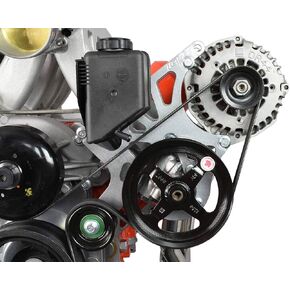 ICT Billet LS1 Camaro LS Alternator & Power Steering Pump Accessory Bracket Kit 98-2002 GTO 551521X-2