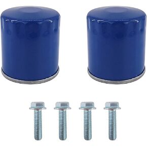 2 Pcs Oil Filters & 4 Pcs Cooler Bolts Flanged Hex Head Screws Compatible with for Chrysler Fiat Compatible with for Dodge Jeep Ram Replace Part No.4892339AA 4892339AB