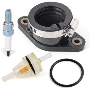 Intake Manifold Carburetor Boot & Spark Plug For Honda TRX350 Rancher 350 TRX450 S ES Foreman 450 1998-2006 16210-HN5-671 16210-HN0-A01