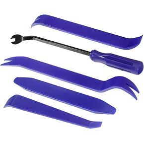 Auto Trim Removal Tool Set (5 PCS) - No Scratch Thickened Plastic Car Pry Tool Kit for Automotive Door Panel Dash Radio Vehicle Fastener Dashboard Body Repair Upholstery & Trim Tools