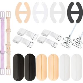 18Pcs Silicone Shoulder Pads Bra Strap Holder Cushions Non-Slip Shoulder Pads Pain Relief for Woman