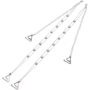 Pearl Shoulder Strap Adjustable Brassiere Straps Summer Invisible Metal Chain Wedding Bra Accessories
