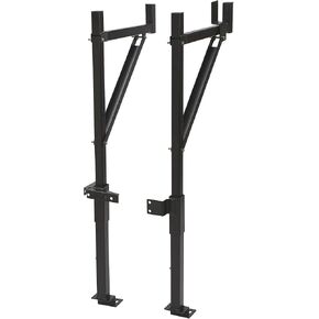 Truck Rack, 19-32 Inch Extendable Truck Ladder Rack, 250 lbs Capacity Steel Ladder Rack for Truck
