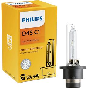Philips D4S Standard Authentic Xenon HID Headlight Bulb, 1 Pack