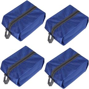 Washable Shoe Bags for Travel Men Waterproof Shoes Travel Bags with Zipper for Women Blue Shoes Stroage bags for Travel Packing, 4 Pack