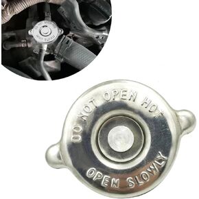 مجموعة غطاء رادياتير محرك السيارة 16 رطل لكل بوصة مربعة، معدات غطاء سدادة معدنية متينة مقاومة للماء، استبدال جزء مشعاع السيارات العالمي لشاحنة سيارات الدفع الرباعي (فضي) in Kuwait