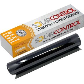 فيلم تظليل نافذة السيارة SOLARCONTROL مقاس 40 بوصة × 100 قدم، بكرة ظل مصبوغة تناسب الخصوصية والأشعة فوق البنفسجية ومقاومة للخدش (35% ظل متوسط)