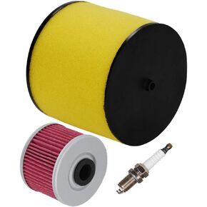 HIFROM ATV Air Filter Element Cleaner with Oil Filter Spark Plug Tune Up Kit Replacement for Honda Rancher 420 TRX400EX TRX420FE TRX420FM TRX420TM TRX420TE Replace 17254-HN1-000