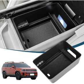 for 2024 Hyundai Santa Fe Insert Glove Pallet Organizer Center Console Armrest Storage Box Tray Santa Fe 2024 Accessories (2024 Santa Fe Lower Console Tray)