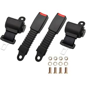 مجموعة أحزمة مقاعد عربة الجولف العالمية القابلة للسحب لعربة الجولف ونادي السيارات EZGO Yamaha Go Kart ATV UTV Bus (مجموعة من 2)