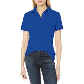 Hanes Women's X-temp Polo With Freshiq, deep royal, Small