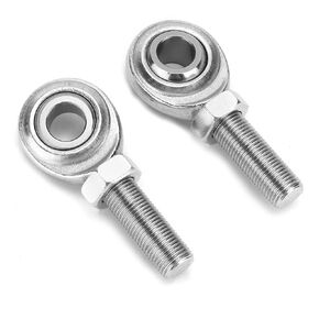 2Pcs Right Hand Rod End Heim Joint, 1/2in Car Rod End Heim Joint 1/2in-20 Male Thread Stainless Steel Universal for Motorcycle Ship ATV (Silver)