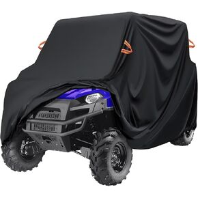 MDPROMCP UTV Cover 4-6 Seater, Windproof Full Cover Compatible with Polaris RZR General UFORCE Talon Mule Teryx 4-Door Durable 420D SXS Side by Side Covers Accessories Parts