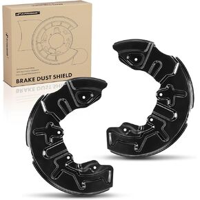 A-Premium Front Driver and Passenger Side Brake Dust Shield Compatible with Select Audi Models - A4 2002-2009, A4 Quattro 2002-2009, S4 2002 2004-2009 - Replace# 8E0615311A, 8E0615312A, 2-PC Set