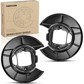 A-Premium Rear Driver and Passenger Side Brake Dust Shield Compatible with Select BMW Models - E53 Series X5 2000-2006 - Replace# 34216750386, 2-PC Set