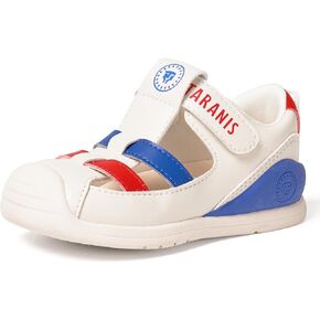 TARANIS Boy and Girl Summer Sandals Toddler Leather Closed Toe Summer Sandals Baby Lightweight Crib First Walker Shoes